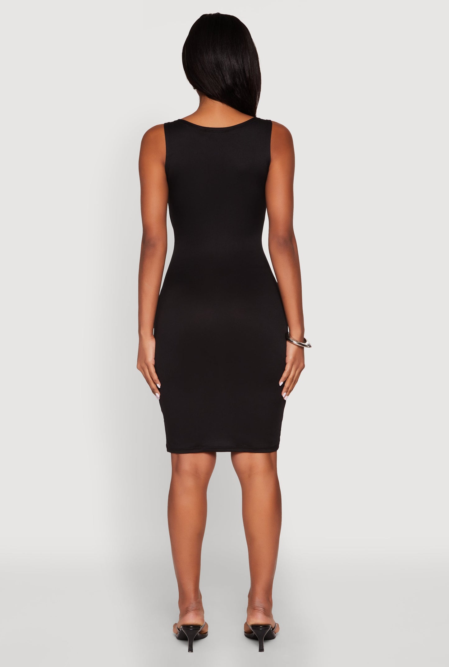 Scoop Neck Midi Tank Dress