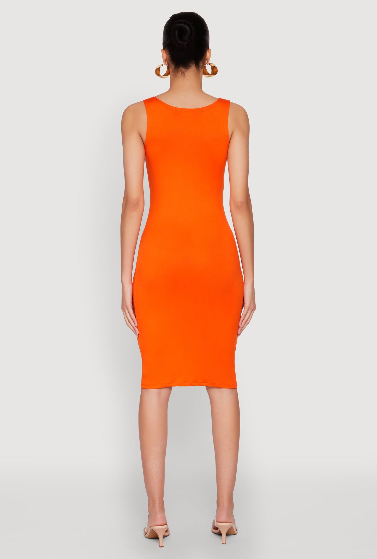 Scoop Neck Midi Tank Dress