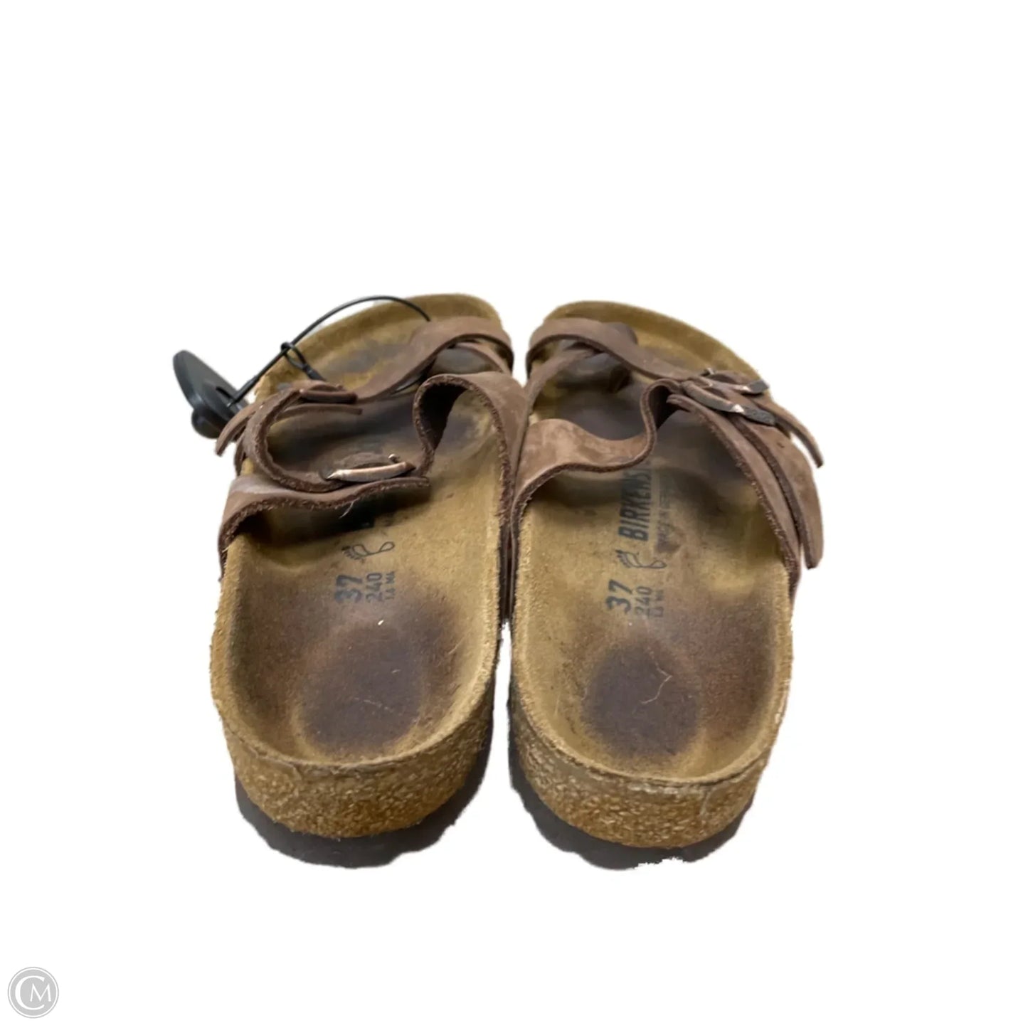 Sandals Flats By Birkenstock In Brown, Size: 6
