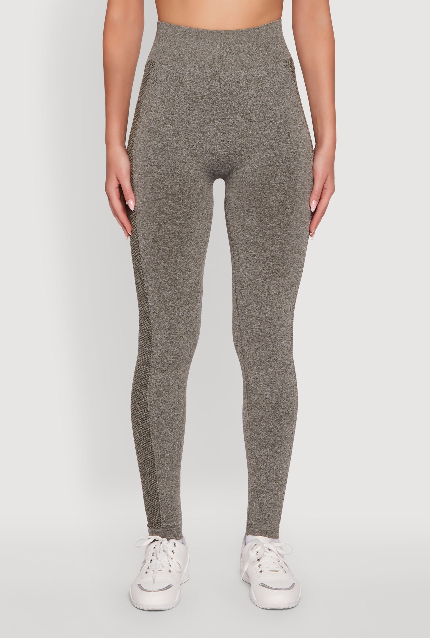 High Waisted Marled Seamless Leggings