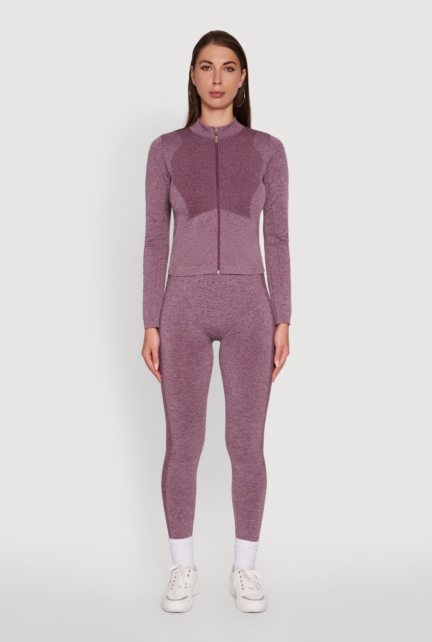 High Waisted Marled Seamless Leggings