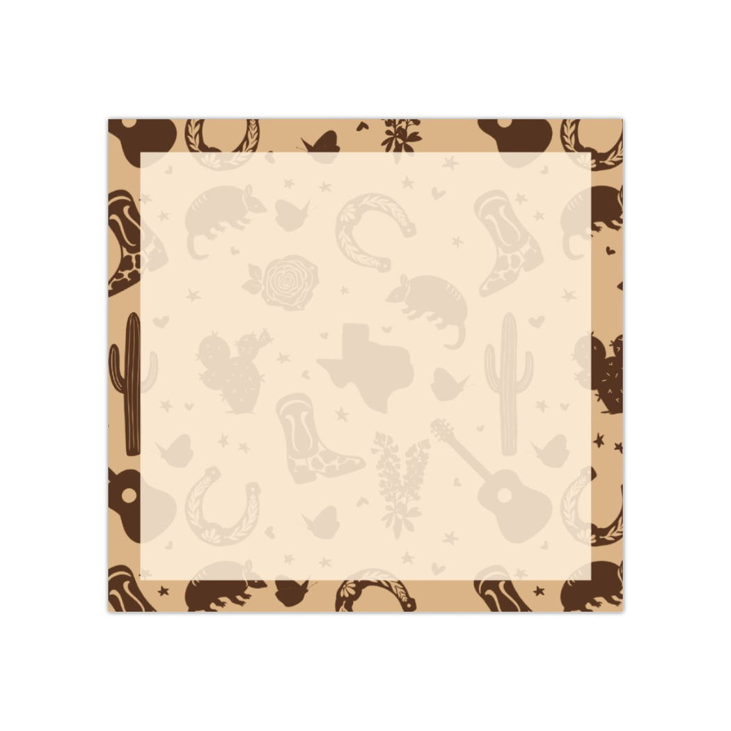 Texas Pattern Sticky Notes