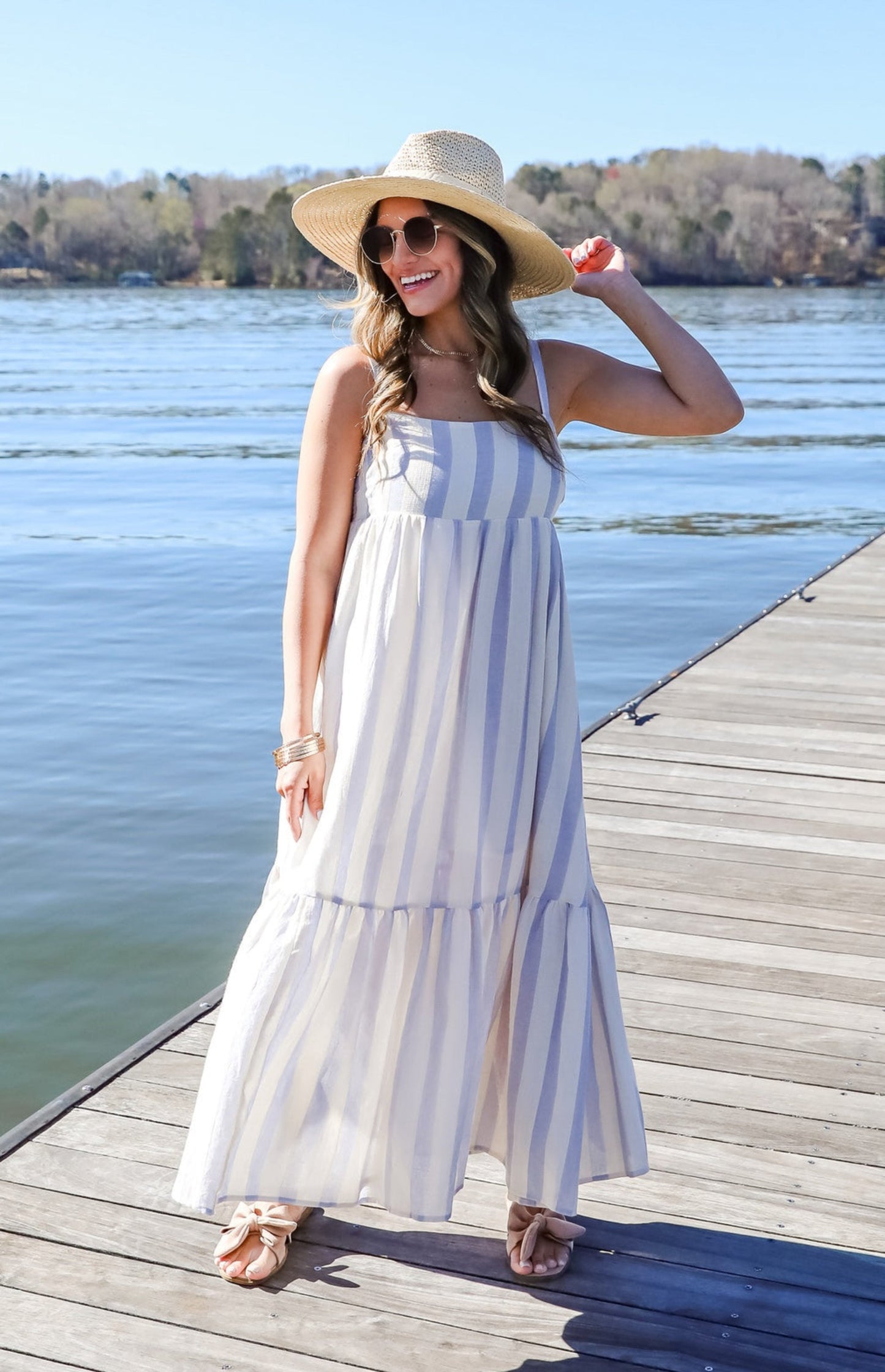 FINAL SALE - Modern Passion Striped Maxi Dress