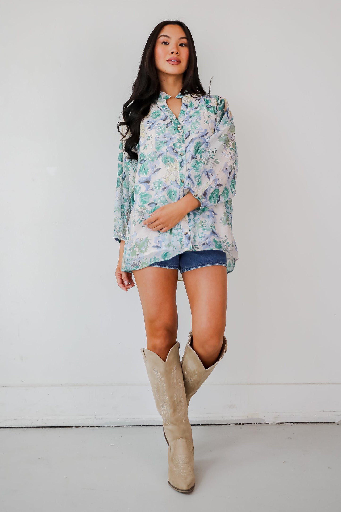 FINAL SALE - Blooming For Love Floral Blouse