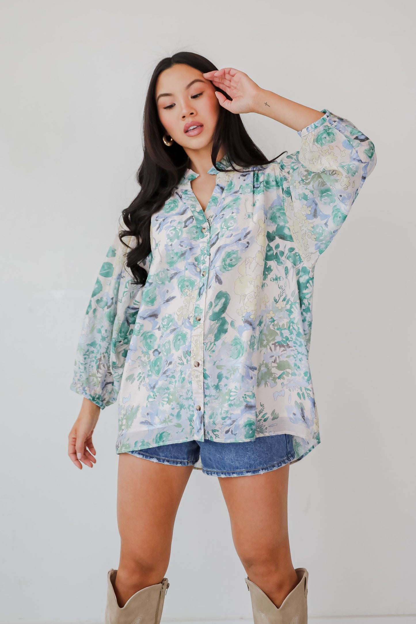 FINAL SALE - Blooming For Love Floral Blouse