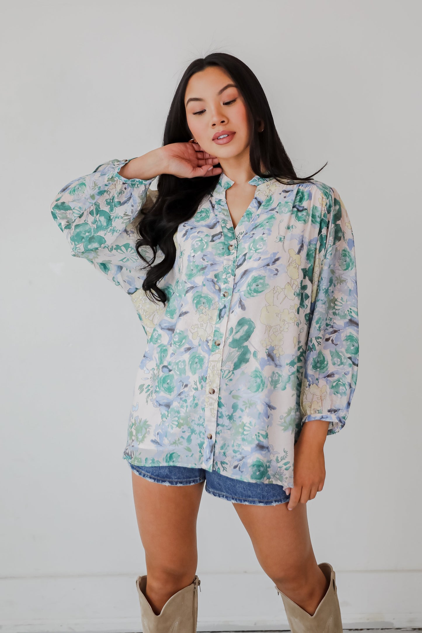 FINAL SALE - Blooming For Love Floral Blouse