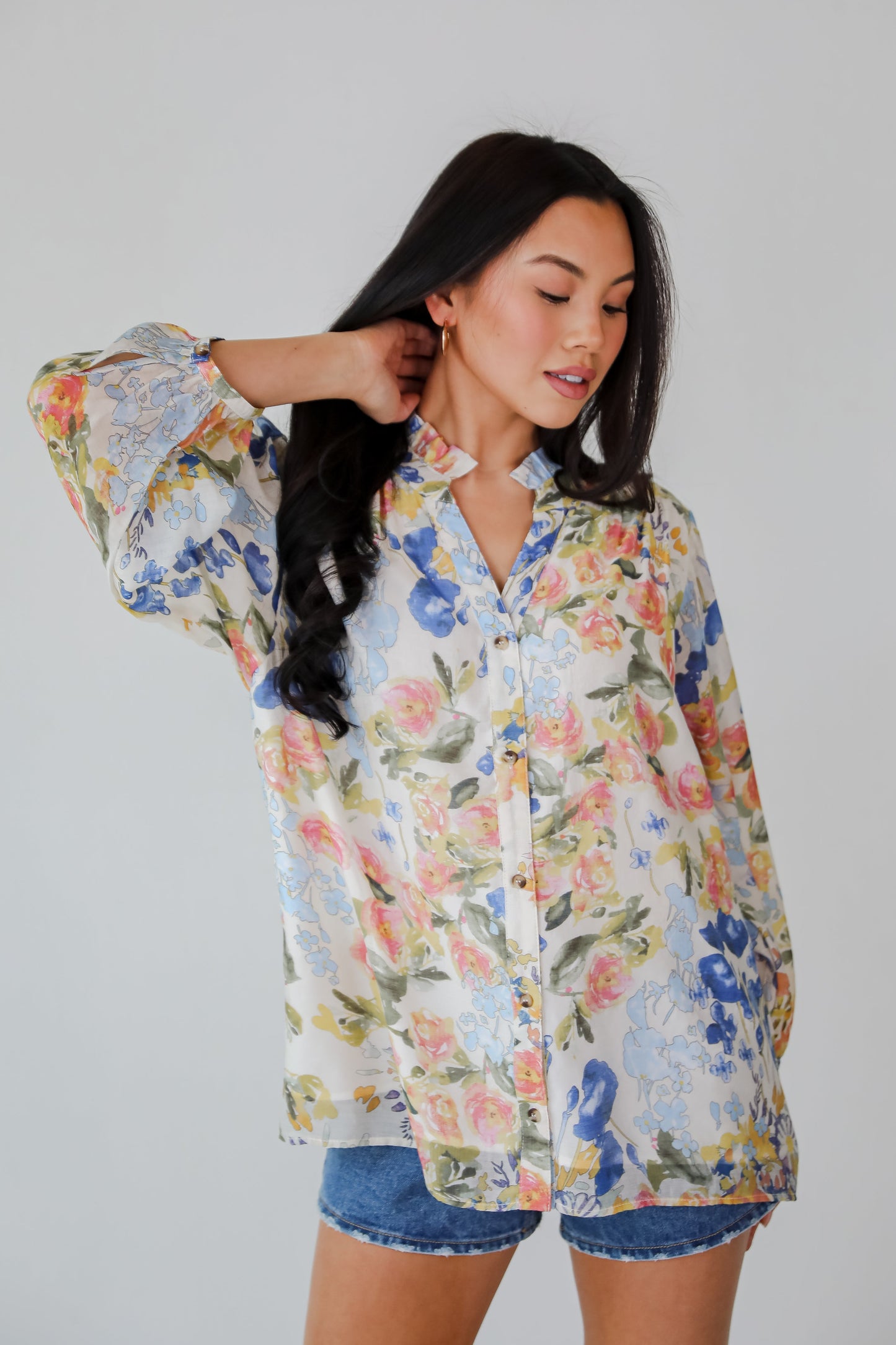 FINAL SALE - Blooming For Love Floral Blouse