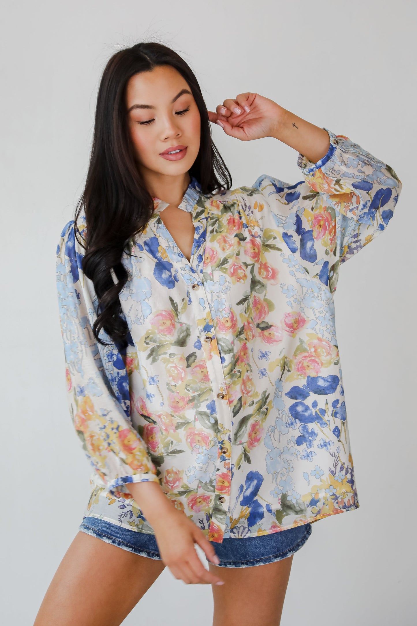 FINAL SALE - Blooming For Love Floral Blouse
