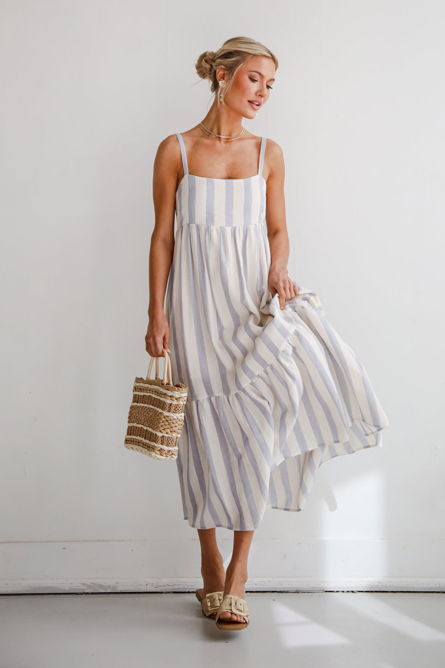 FINAL SALE - Modern Passion Striped Maxi Dress
