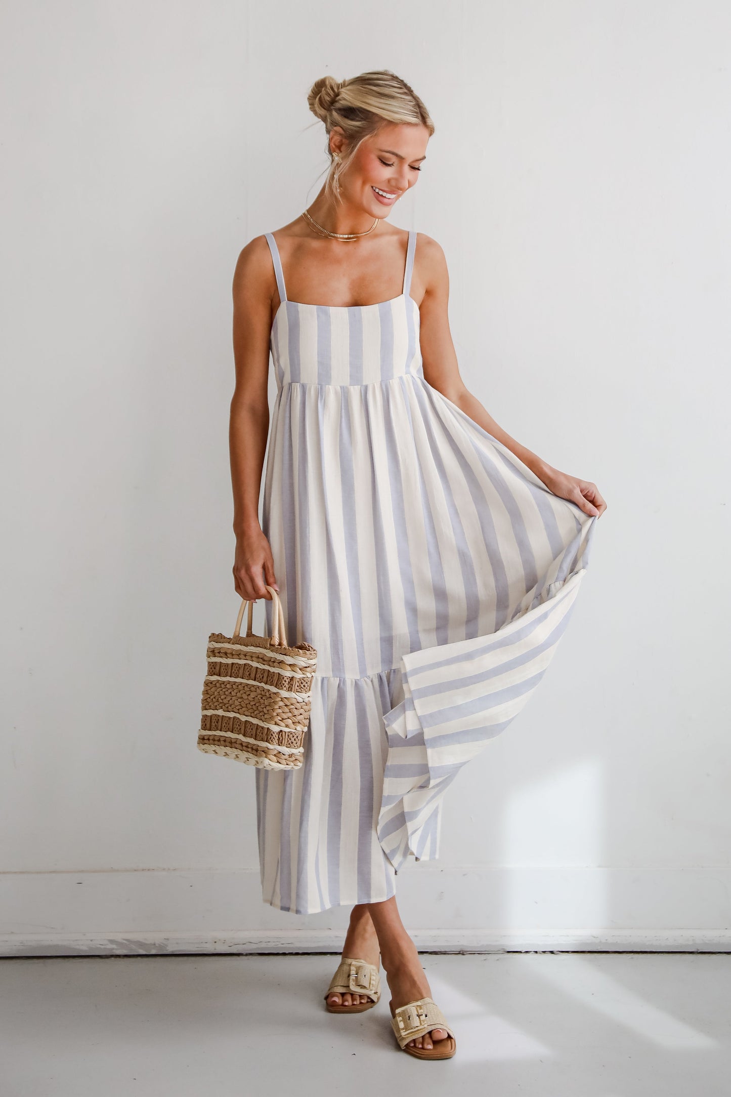 FINAL SALE - Modern Passion Striped Maxi Dress