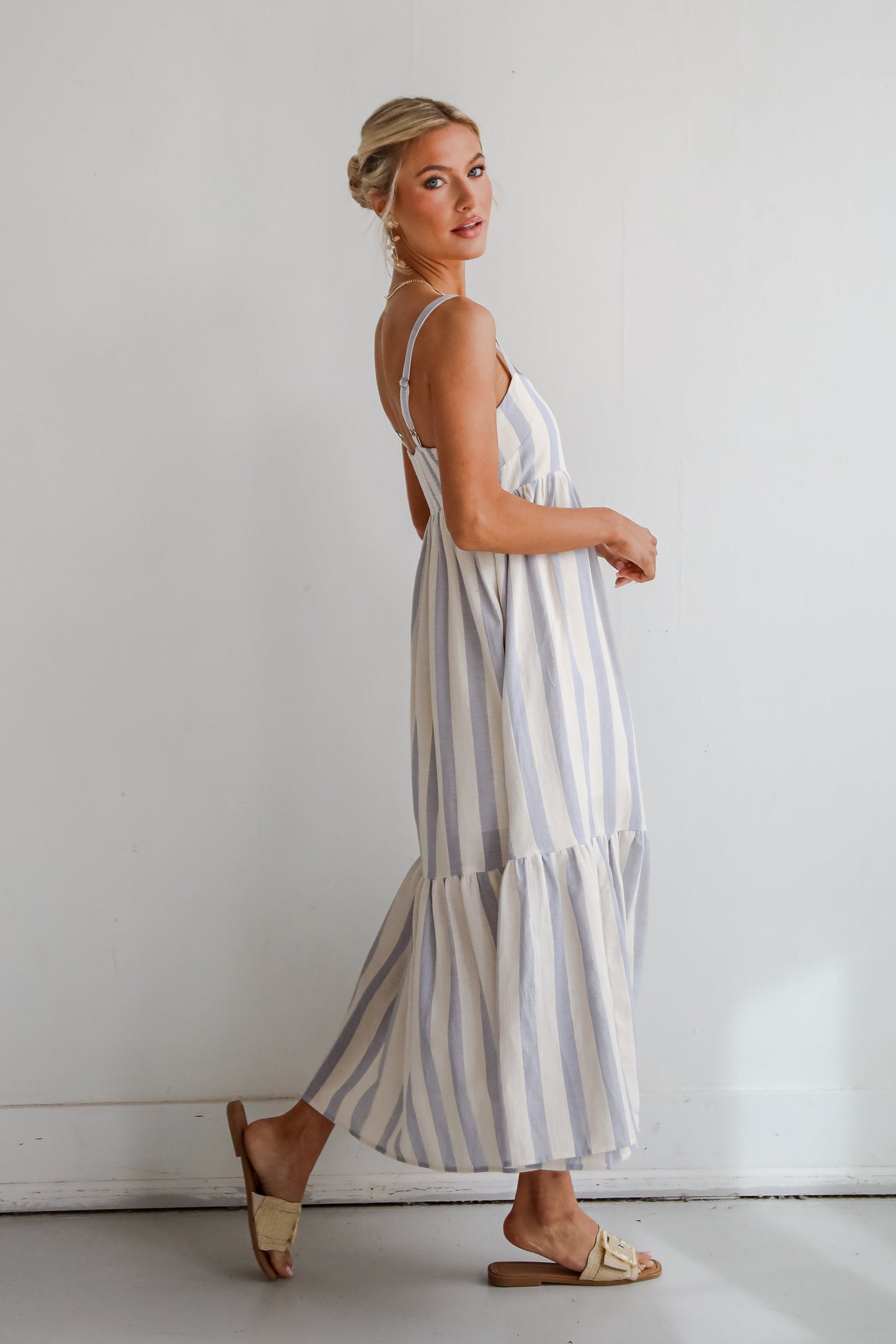FINAL SALE - Modern Passion Striped Maxi Dress