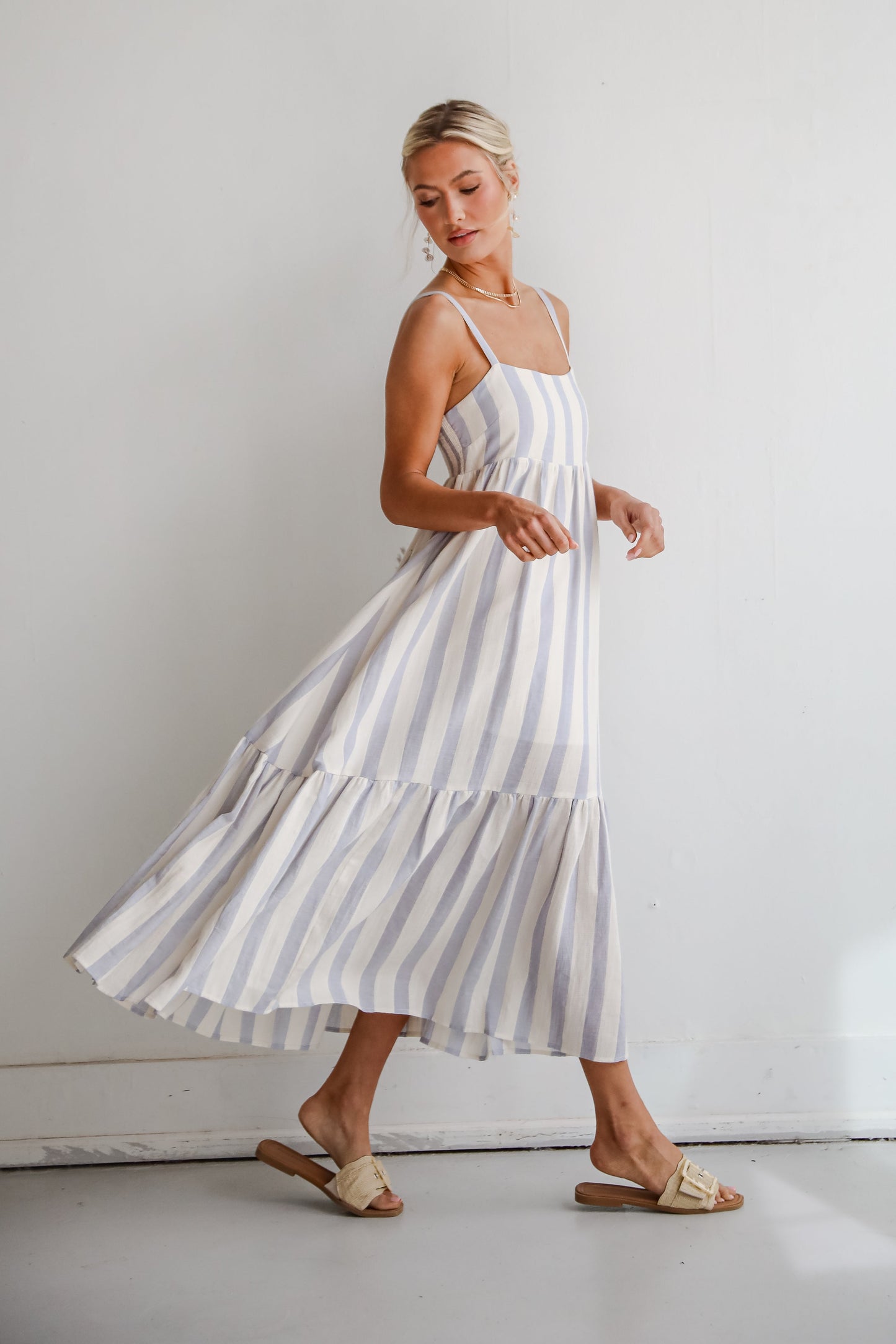 FINAL SALE - Modern Passion Striped Maxi Dress