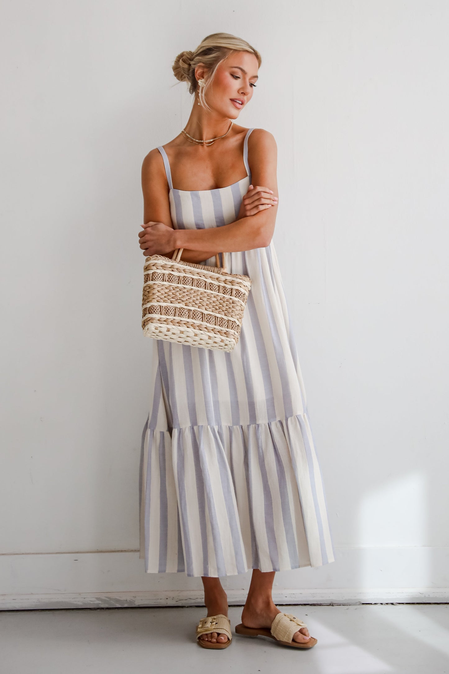 FINAL SALE - Modern Passion Striped Maxi Dress