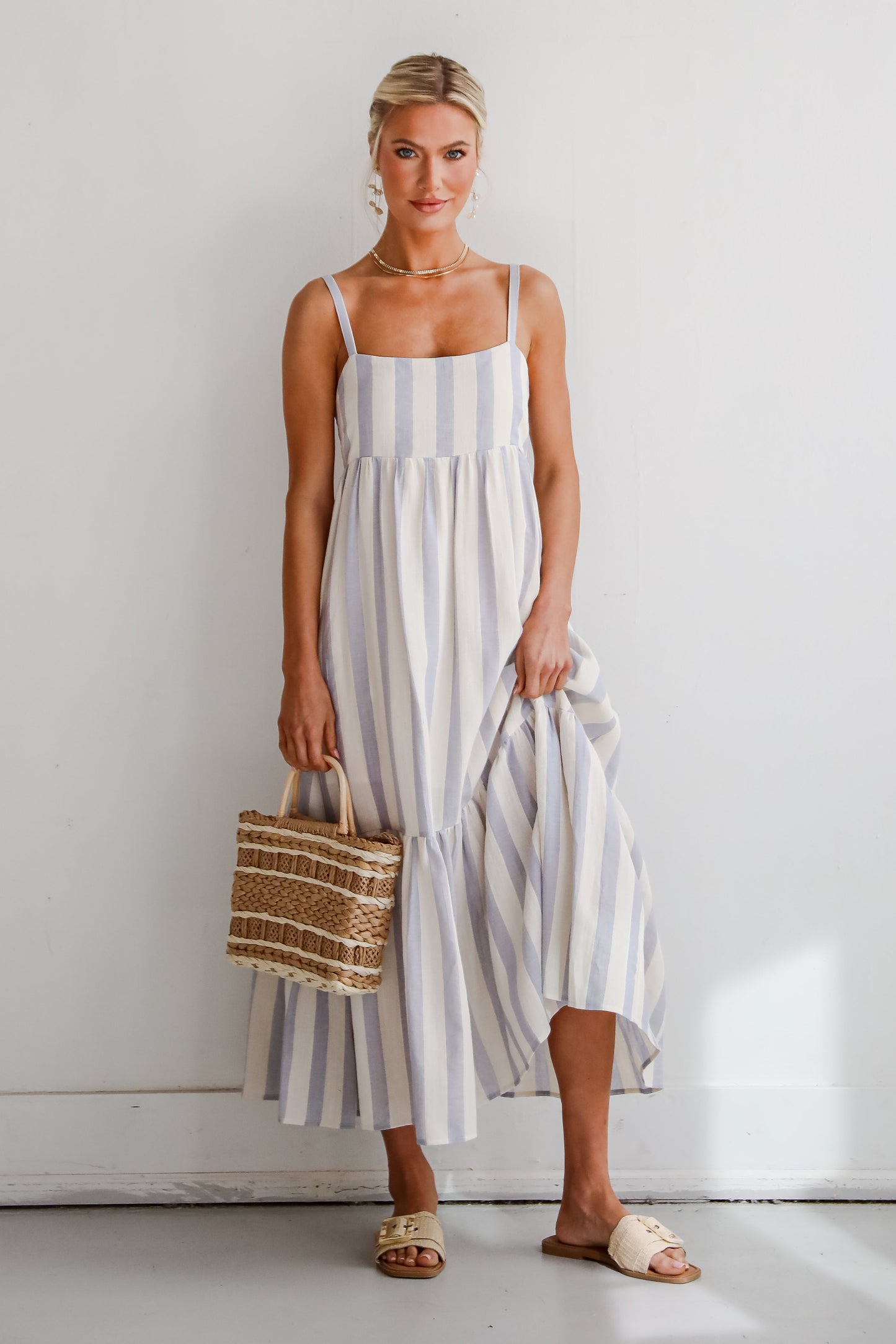 FINAL SALE - Modern Passion Striped Maxi Dress