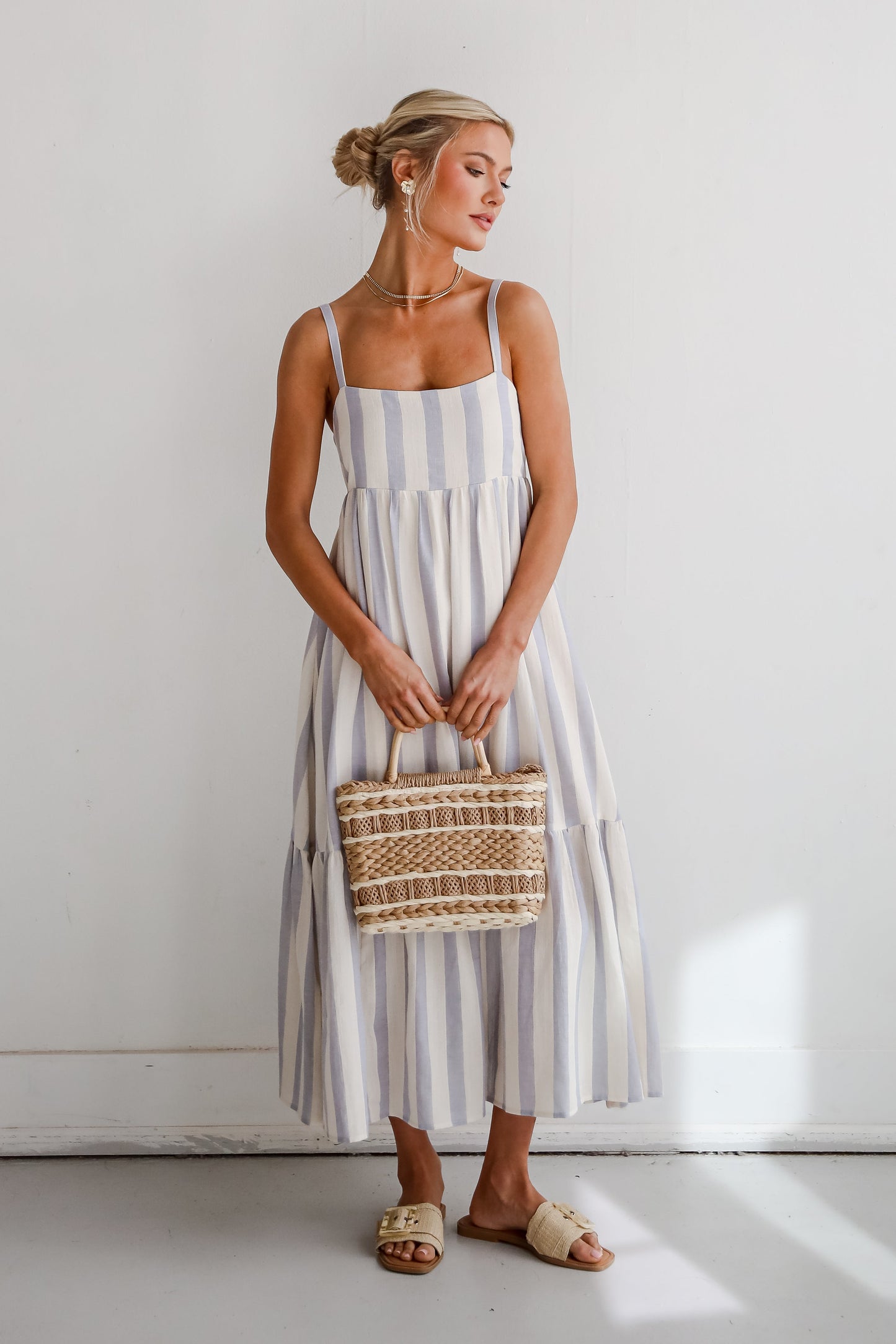 FINAL SALE - Modern Passion Striped Maxi Dress