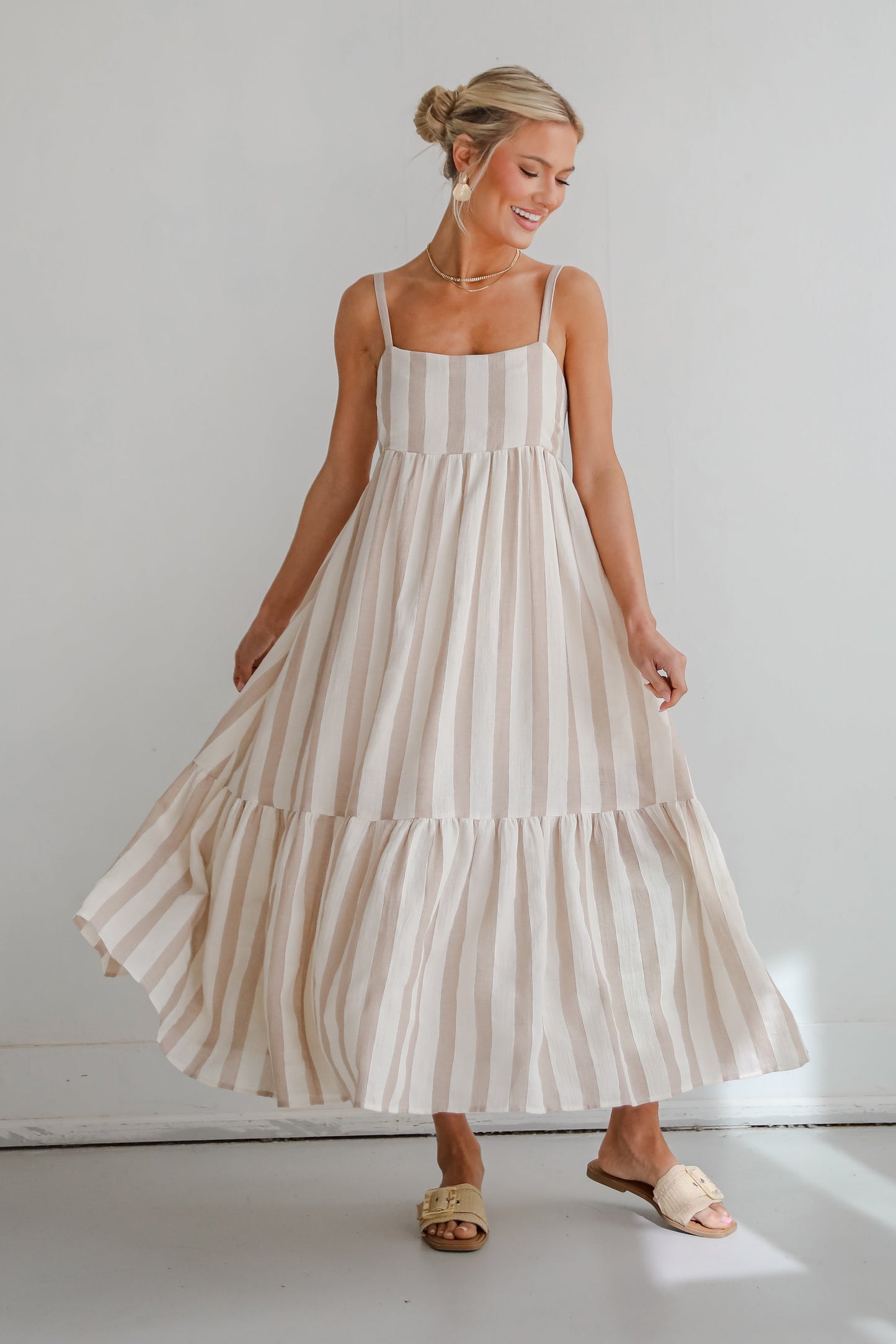 FINAL SALE - Modern Passion Striped Maxi Dress