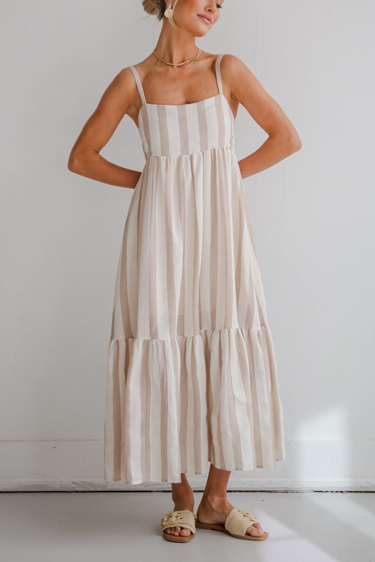 FINAL SALE - Modern Passion Striped Maxi Dress