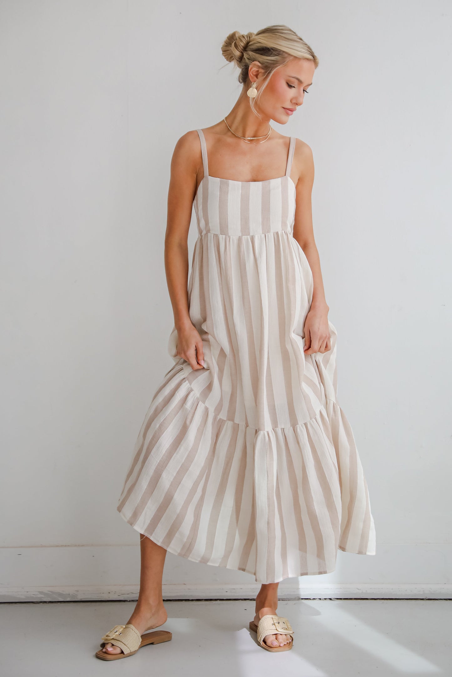 FINAL SALE - Modern Passion Striped Maxi Dress