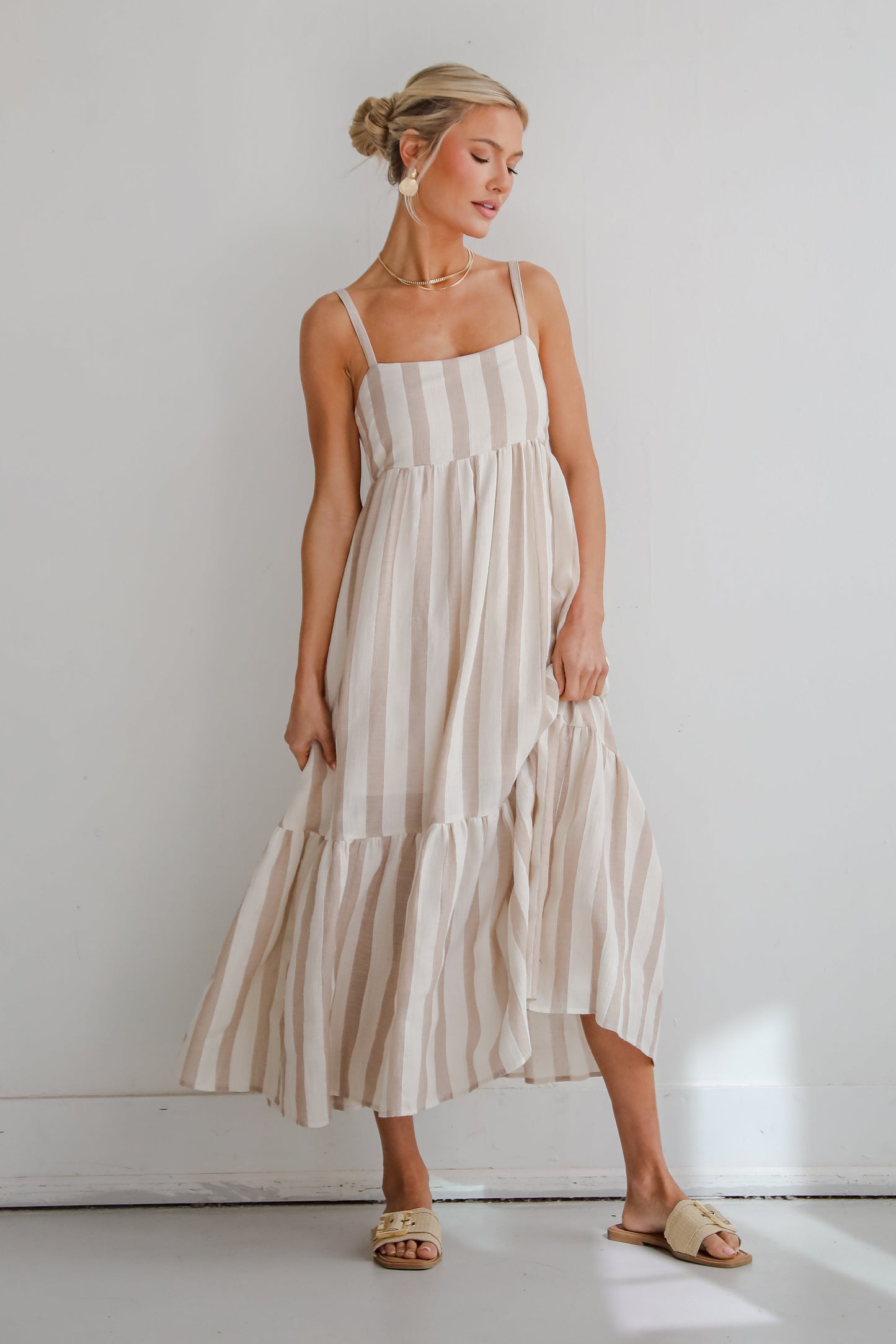 FINAL SALE - Modern Passion Striped Maxi Dress