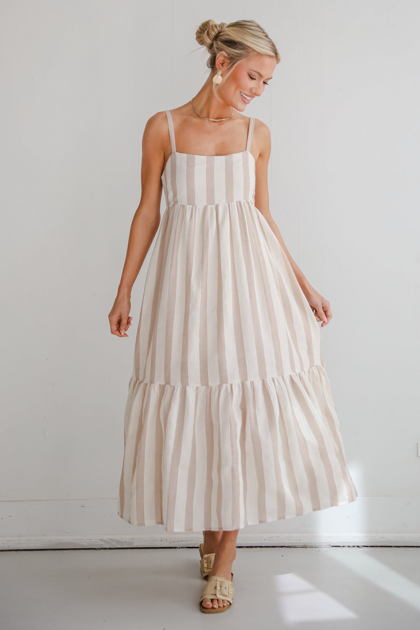 FINAL SALE - Modern Passion Striped Maxi Dress