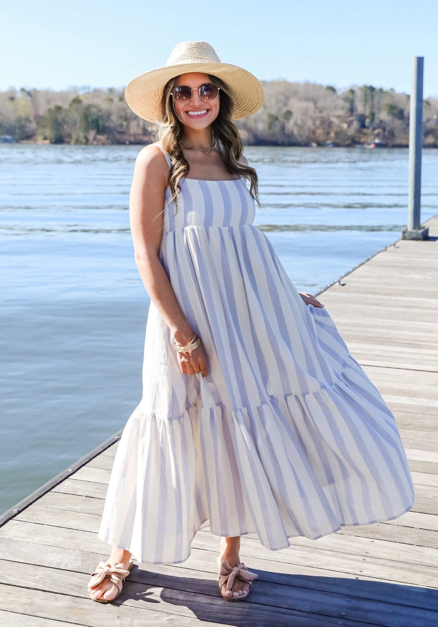 FINAL SALE - Modern Passion Striped Maxi Dress
