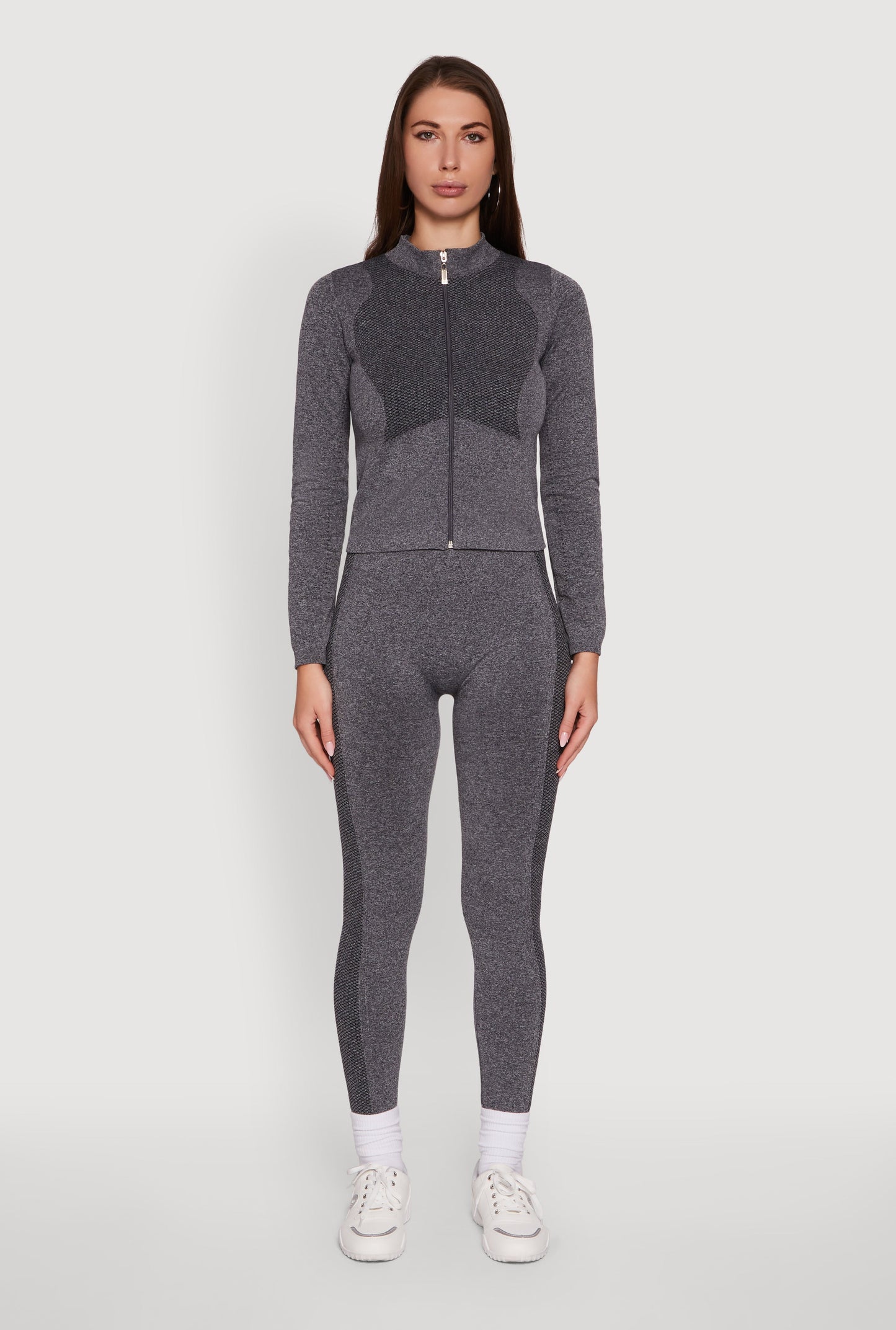 High Waisted Marled Seamless Leggings