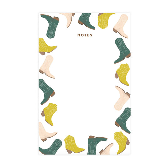 Cowboy Boots Notepad