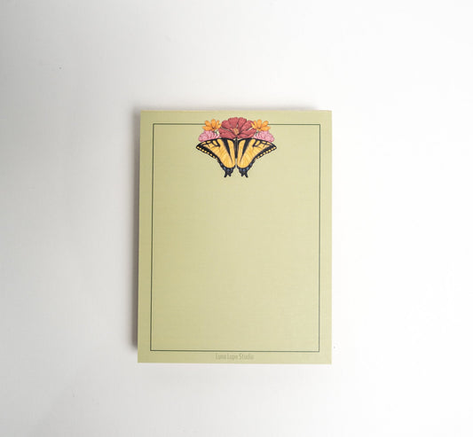 Yellow Butterfly Notepad