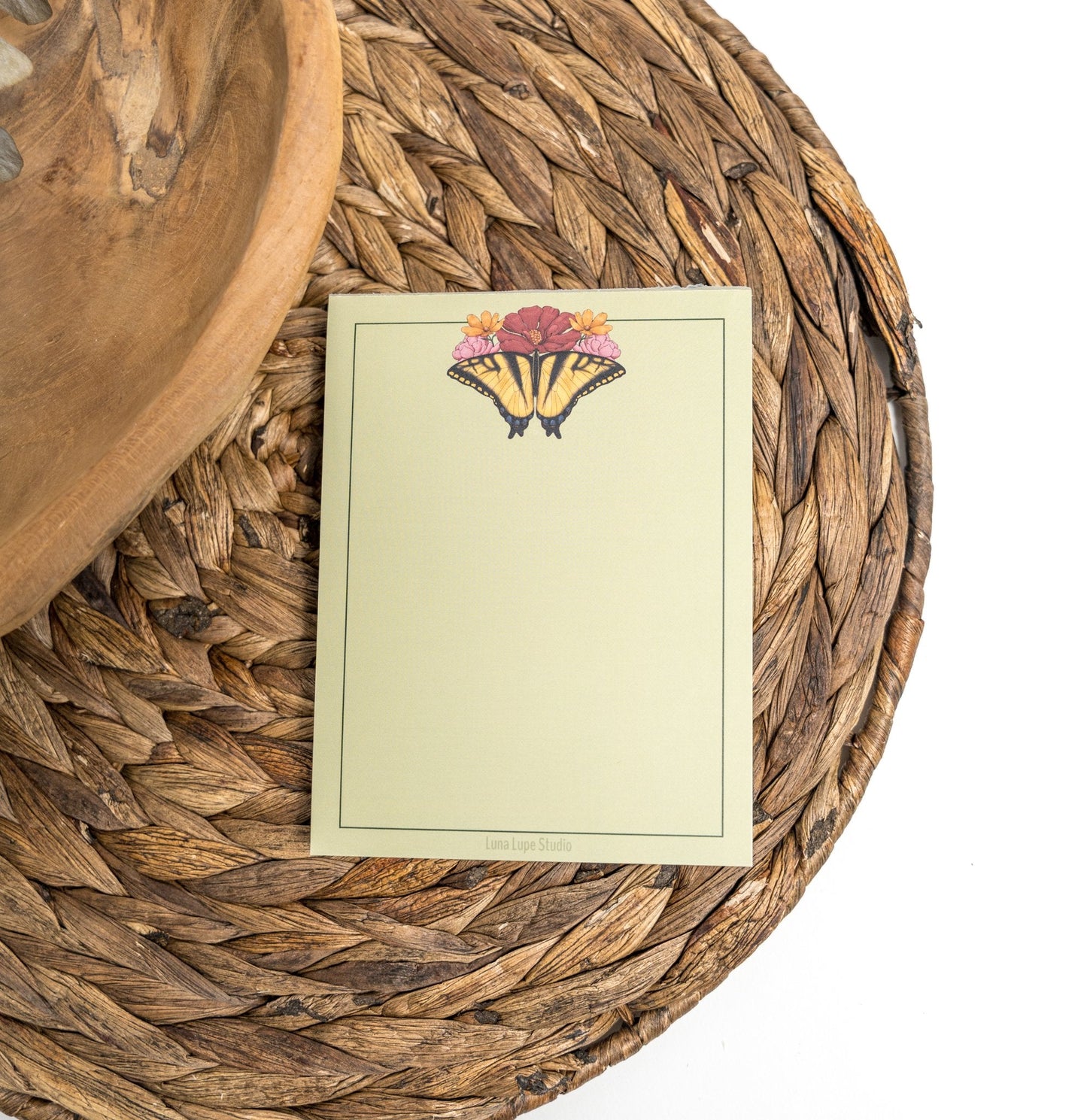 Yellow Butterfly Notepad