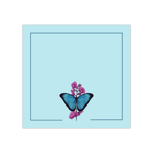 Blue Morpho Butterfly Sticky Notes