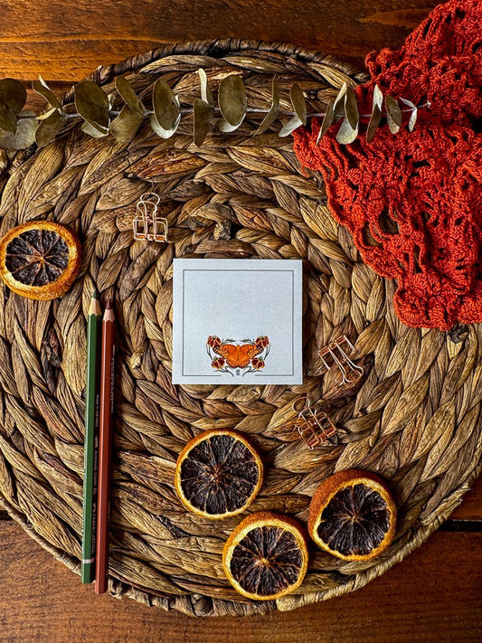 Orange Butterfly Sticky Note