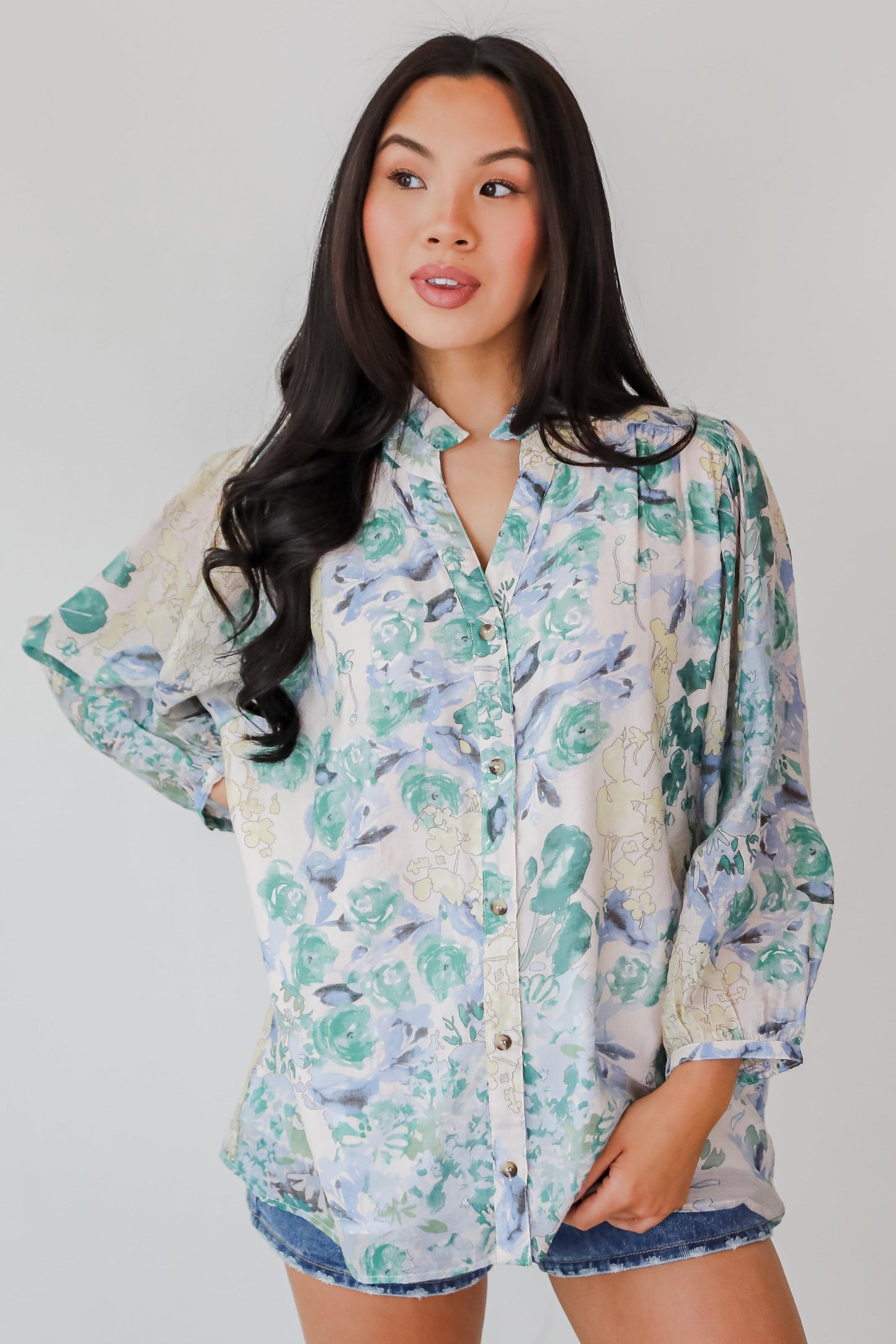 FINAL SALE - Blooming For Love Floral Blouse