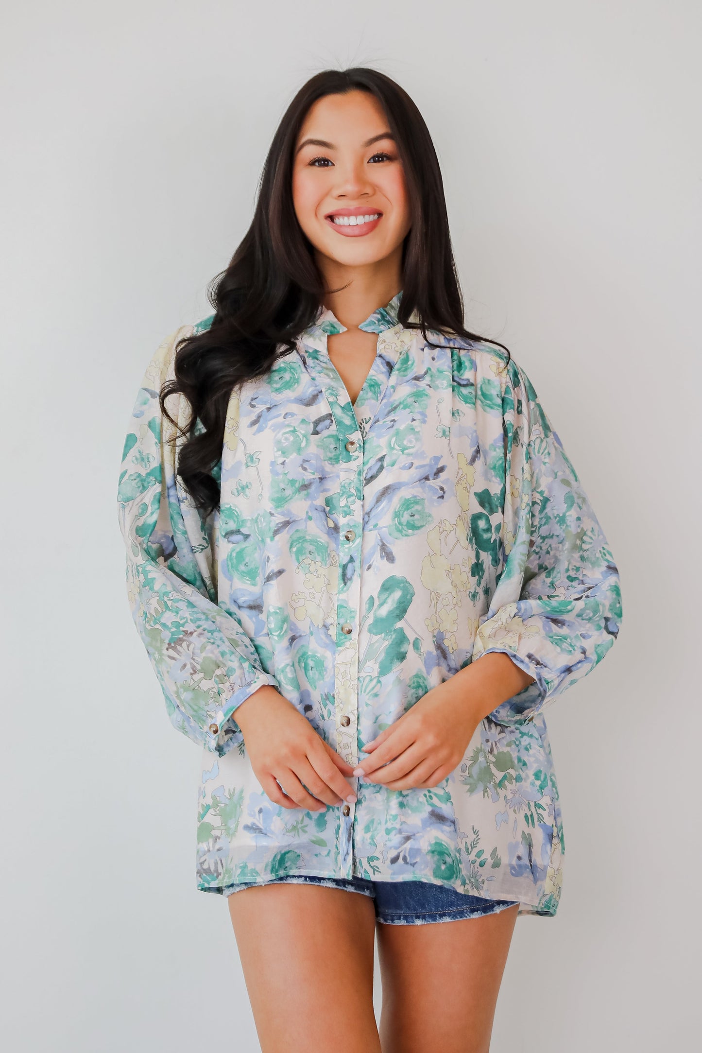 FINAL SALE - Blooming For Love Floral Blouse