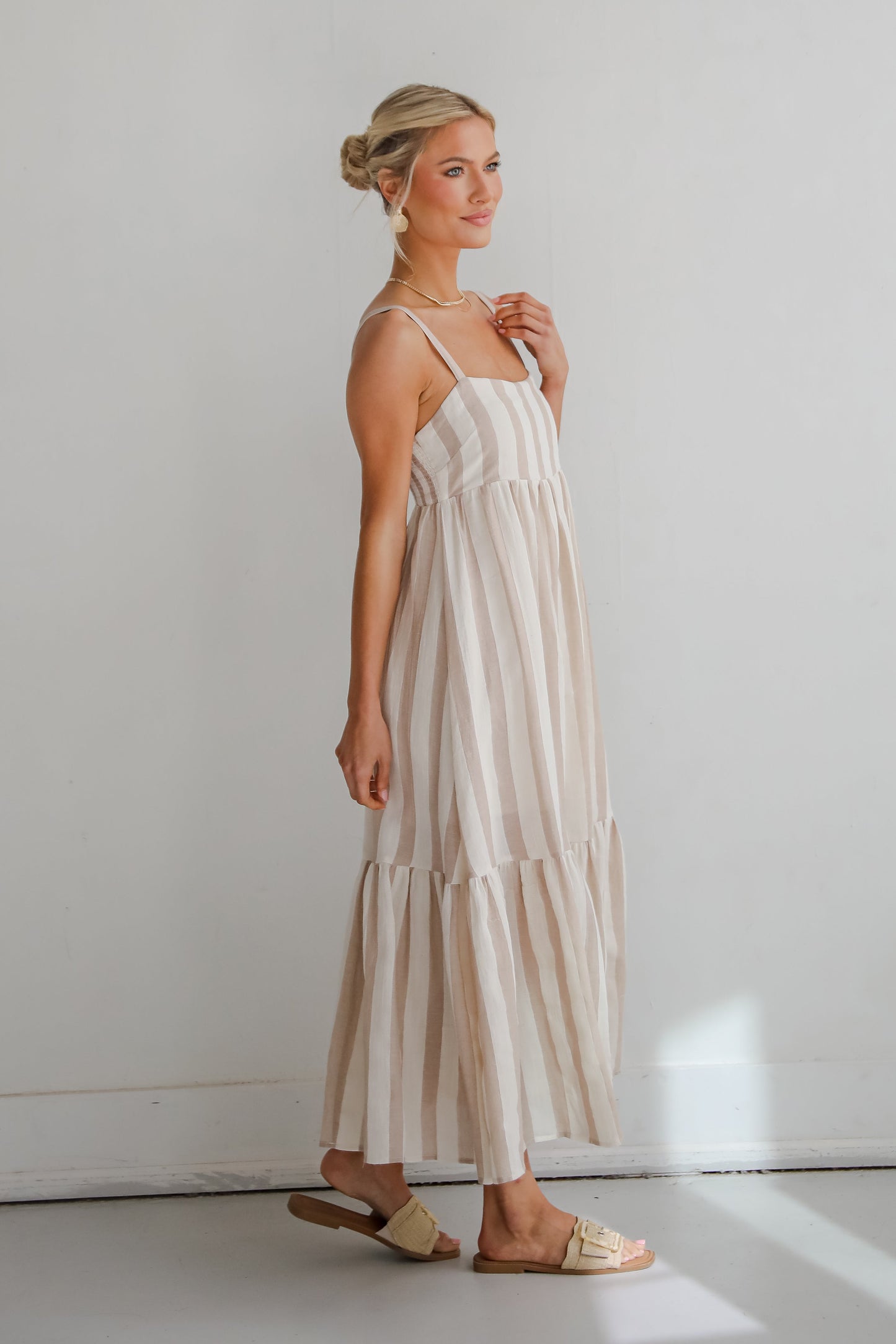 FINAL SALE - Modern Passion Striped Maxi Dress