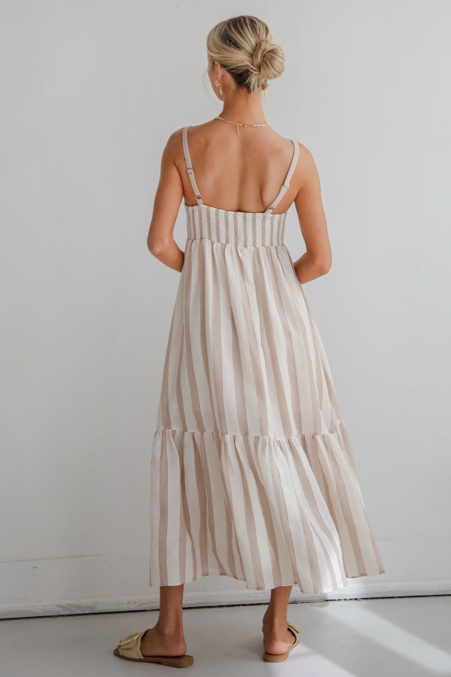 FINAL SALE - Modern Passion Striped Maxi Dress